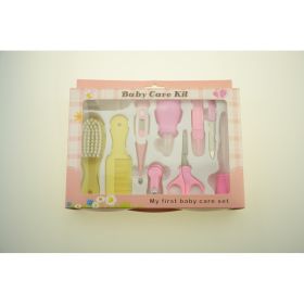 Maternal and Infant Thermometer Feeding Nasal Nasal Care 10 Piece Set Baby Manicure Clamp Nail Clipper Set (Option: Half powder)